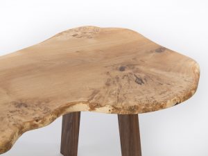 Large Burr Oak Coffee Table Close