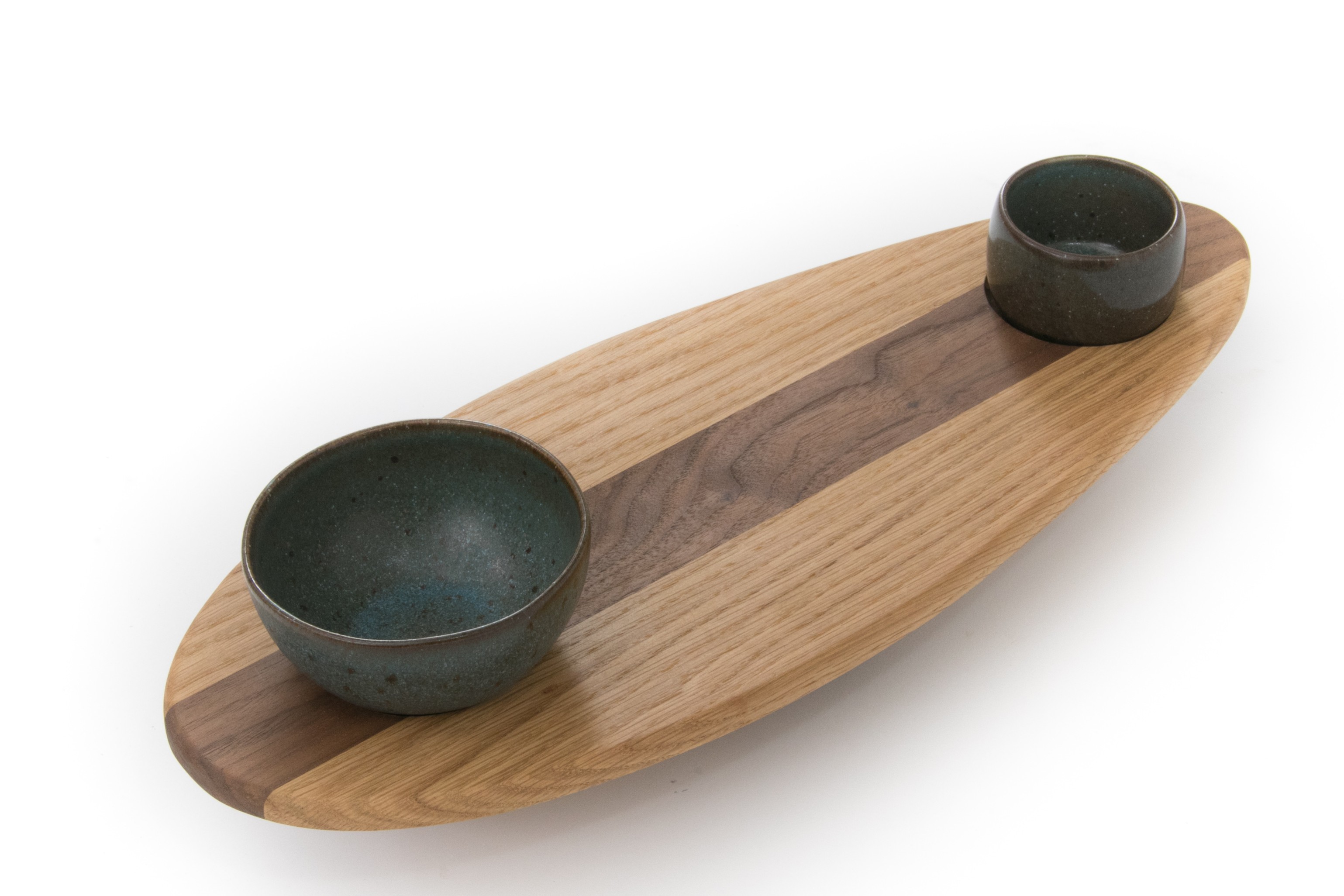 A13A5695 Skaters Oak Food Serving Platter with Bowls