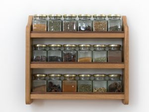 Solid Oak Spice Rack